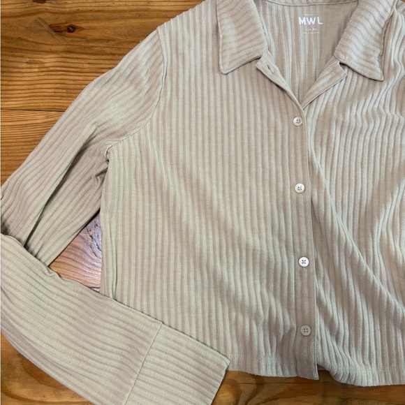Madewell Ribbed Button-Up Shirt - Picture 4 of 5